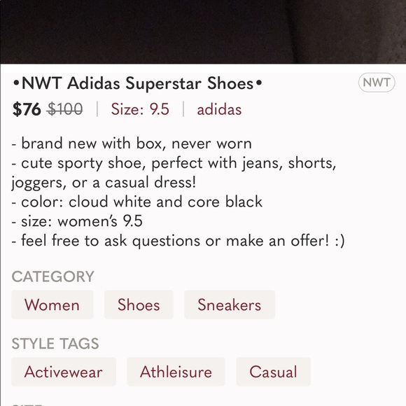 •Adidas Superstar Shoes Women’s Size 8• - Picture 6 of 12